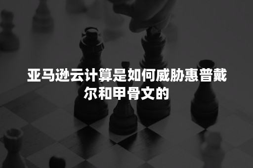 亚马逊云计算是如何威胁惠普戴尔和甲骨文的