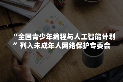 “全国青少年编程与人工智能计划”列入未成年人网络保护专委会重点工作