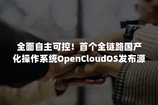 全面自主可控！首个全链路国产化操作系统OpenCloudOS发布源社区项目