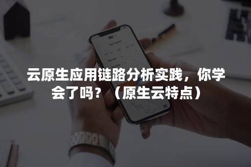 云原生应用链路分析实践，你学会了吗？（原生云特点）