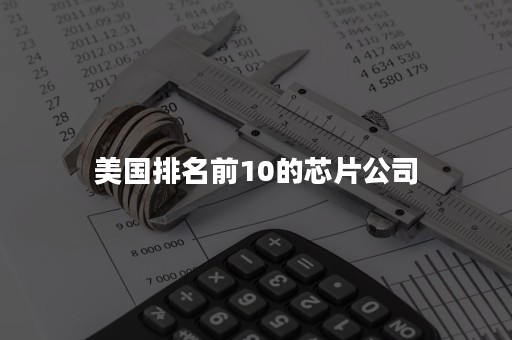 美国排名前10的芯片公司