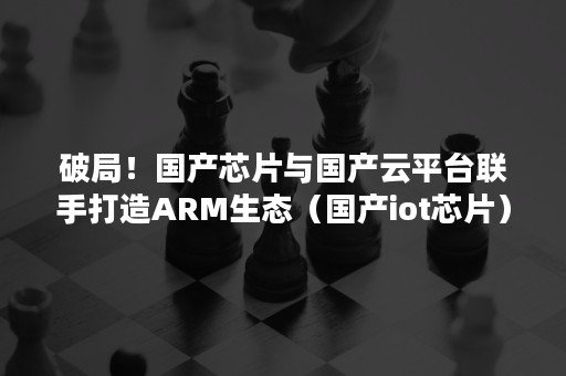 破局！国产芯片与国产云平台联手打造ARM生态（国产iot芯片）