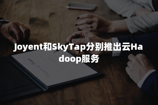 Joyent和SkyTap分别推出云Hadoop服务