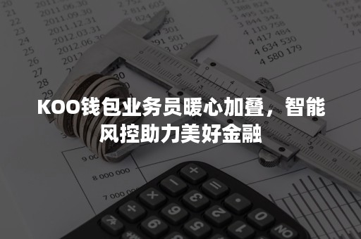 KOO钱包业务员暖心加叠，智能风控助力美好金融