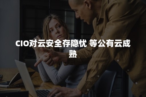 CIO对云安全存隐忧 等公有云成熟