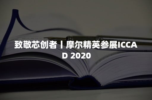 致敬芯创者丨摩尔精英参展ICCAD 2020