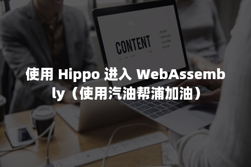 使用 Hippo 进入 WebAssembly（使用汽油帮浦加油）