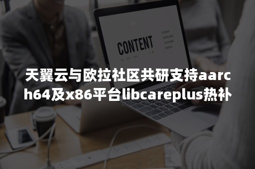 天翼云与欧拉社区共研支持aarch64及x86平台libcareplus热补丁功能