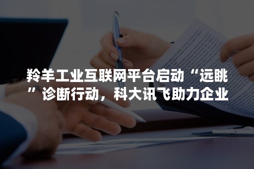 羚羊工业互联网平台启动“远眺”诊断行动，科大讯飞助力企业转型升级