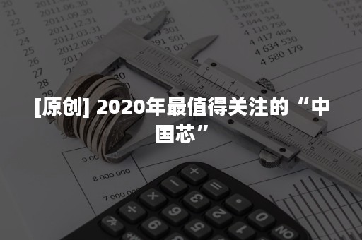 [原创] 2020年最值得关注的“中国芯”