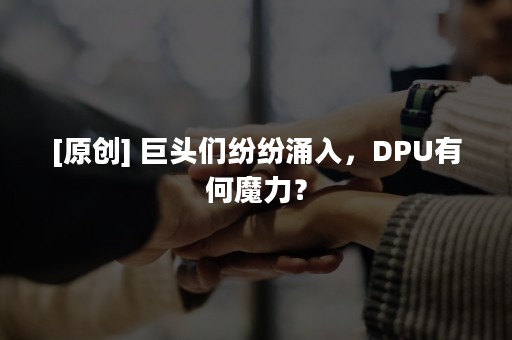 [原创] 巨头们纷纷涌入，DPU有何魔力？