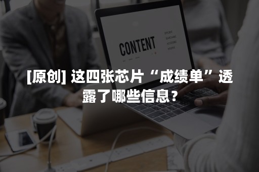 [原创] 这四张芯片“成绩单”透露了哪些信息？