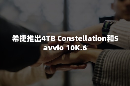 希捷推出4TB Constellation和Savvio 10K.6