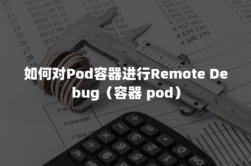 如何对Pod容器进行Remote Debug（容器 pod）