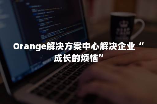 Orange解决方案中心解决企业“成长的烦恼”