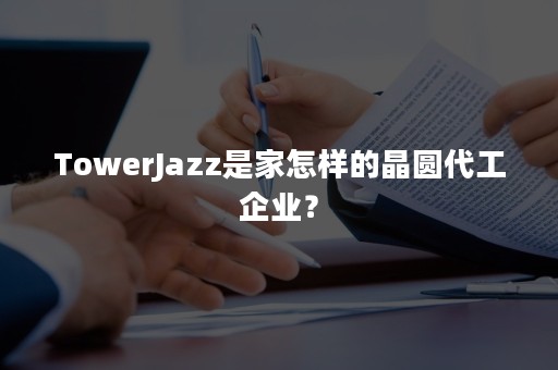 TowerJazz是家怎样的晶圆代工企业？