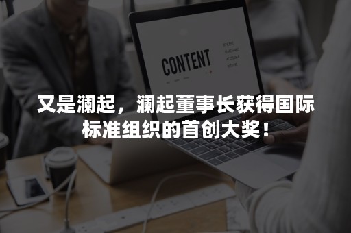 又是澜起，澜起董事长获得国际标准组织的首创大奖！