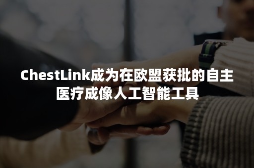 ChestLink成为在欧盟获批的自主医疗成像人工智能工具