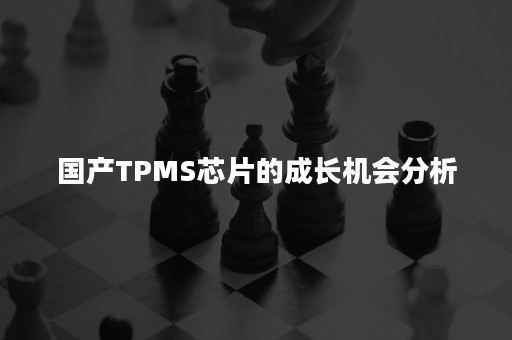 国产TPMS芯片的成长机会分析