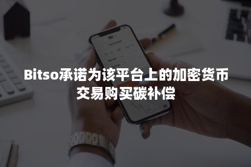 Bitso承诺为该平台上的加密货币交易购买碳补偿