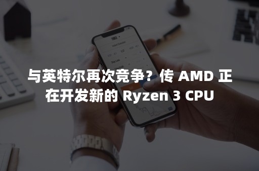 与英特尔再次竞争？传 AMD 正在开发新的 Ryzen 3 CPU