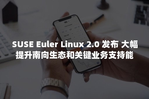 SUSE Euler Linux 2.0 发布 大幅提升南向生态和关键业务支持能力（suseum）