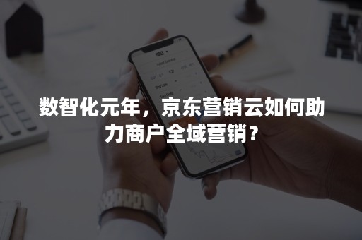 数智化元年，京东营销云如何助力商户全域营销？