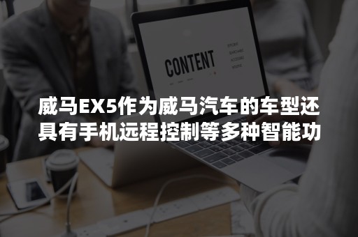 威马EX5作为威马汽车的车型还具有手机远程控制等多种智能功能