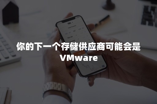 你的下一个存储供应商可能会是VMware