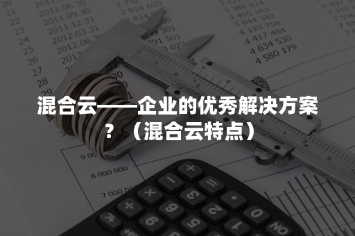 混合云——企业的优秀解决方案？（混合云特点）