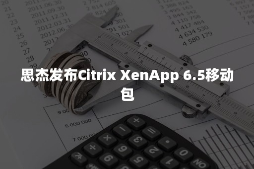 思杰发布Citrix XenApp 6.5移动包