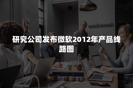 研究公司发布微软2012年产品线路图