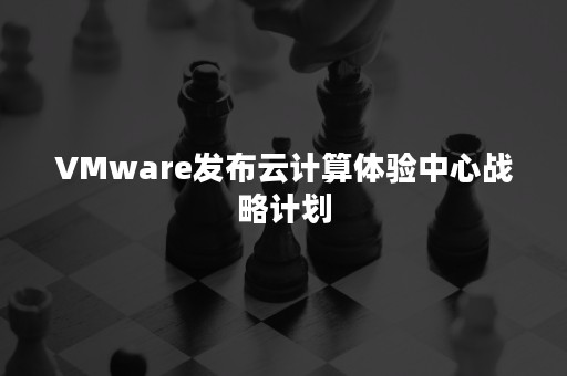 VMware发布云计算体验中心战略计划