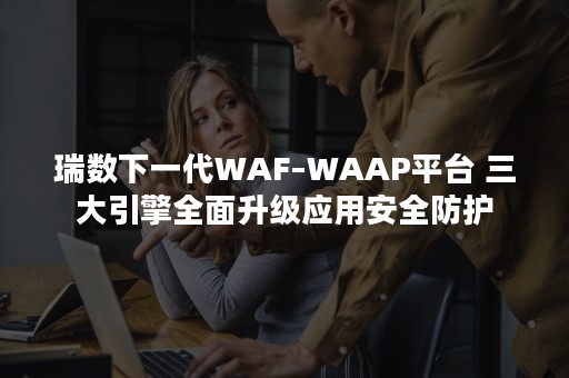 瑞数下一代WAF–WAAP平台 三大引擎全面升级应用安全防护