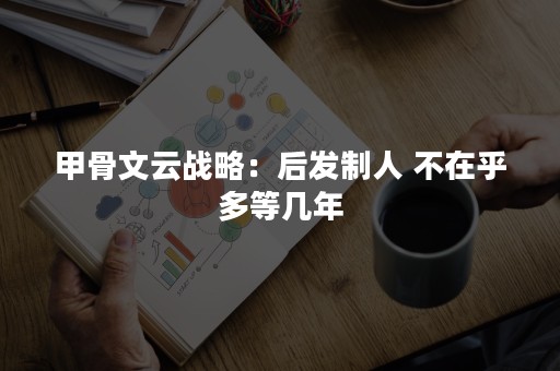 甲骨文云战略：后发制人 不在乎多等几年