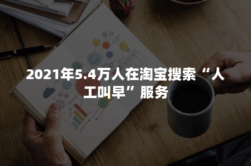 2021年5.4万人在淘宝搜索“人工叫早”服务