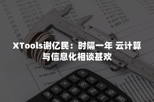 XTools谢亿民：时隔一年 云计算与信息化相谈甚欢