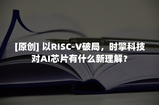 [原创] 以RISC-V破局，时擎科技对AI芯片有什么新理解？