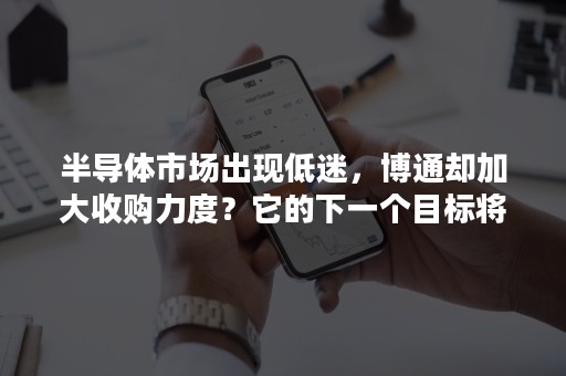 半导体市场出现低迷，博通却加大收购力度？它的下一个目标将会是谁？