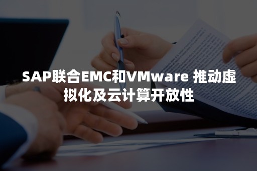 SAP联合EMC和VMware 推动虚拟化及云计算开放性