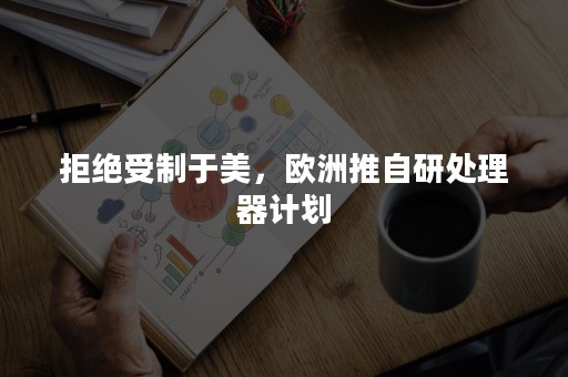 拒绝受制于美，欧洲推自研处理器计划