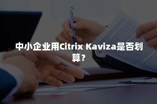 中小企业用Citrix Kaviza是否划算？