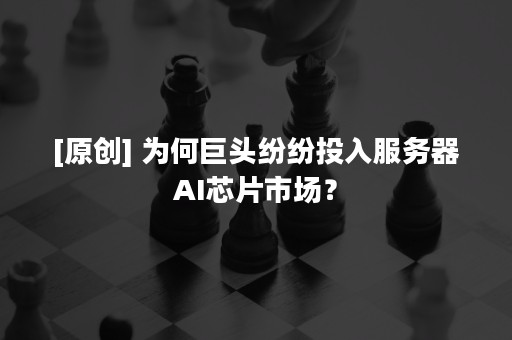 [原创] 为何巨头纷纷投入服务器AI芯片市场？