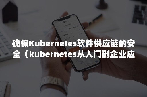 确保Kubernetes软件供应链的安全（kubernetes从入门到企业应用实战）