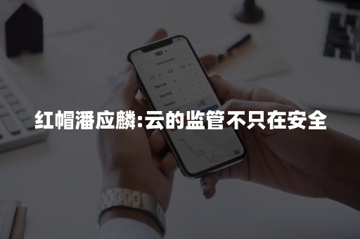 红帽潘应麟:云的监管不只在安全