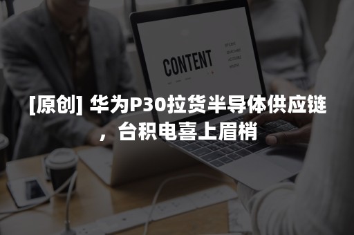 [原创] 华为P30拉货半导体供应链，台积电喜上眉梢