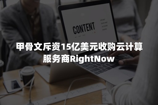 甲骨文斥资15亿美元收购云计算服务商RightNow