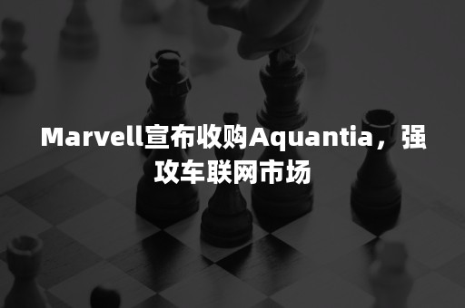 Marvell宣布收购Aquantia，强攻车联网市场