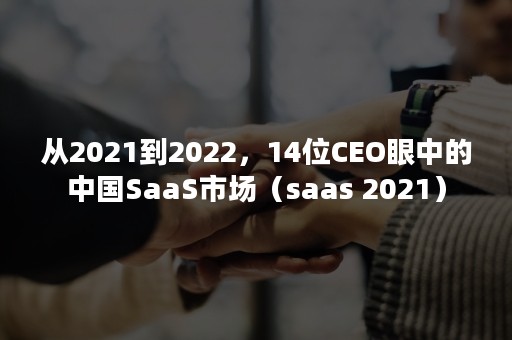 从2021到2022，14位CEO眼中的中国SaaS市场（saas 2021）