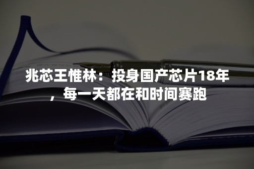 兆芯王惟林：投身国产芯片18年，每一天都在和时间赛跑